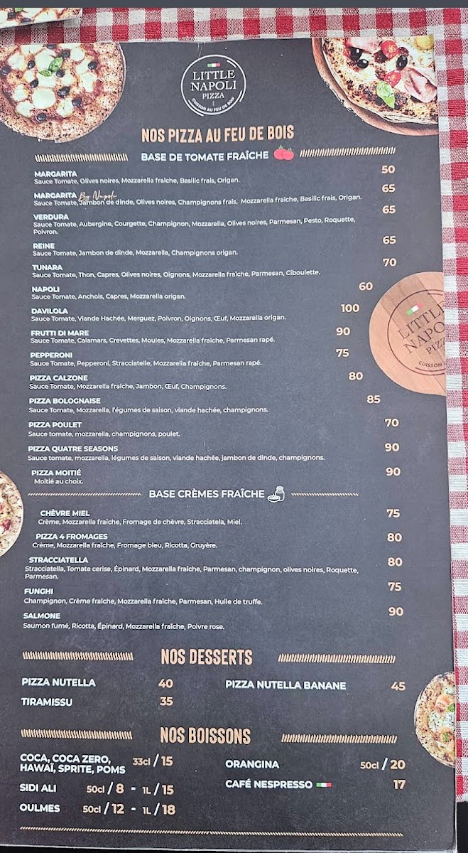 Menu Little Napoli Marrakech-2