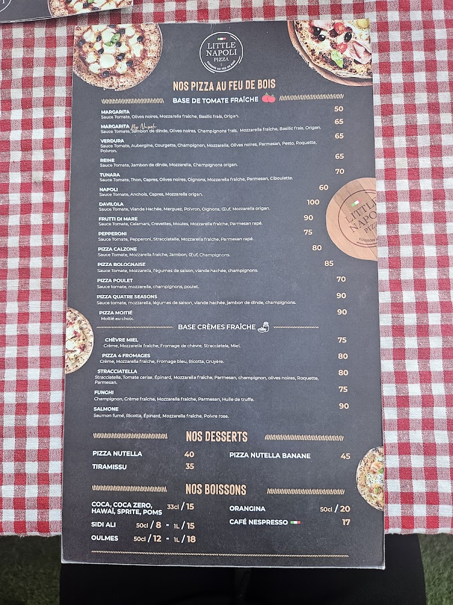 Menu Little Napoli Marrakech-4